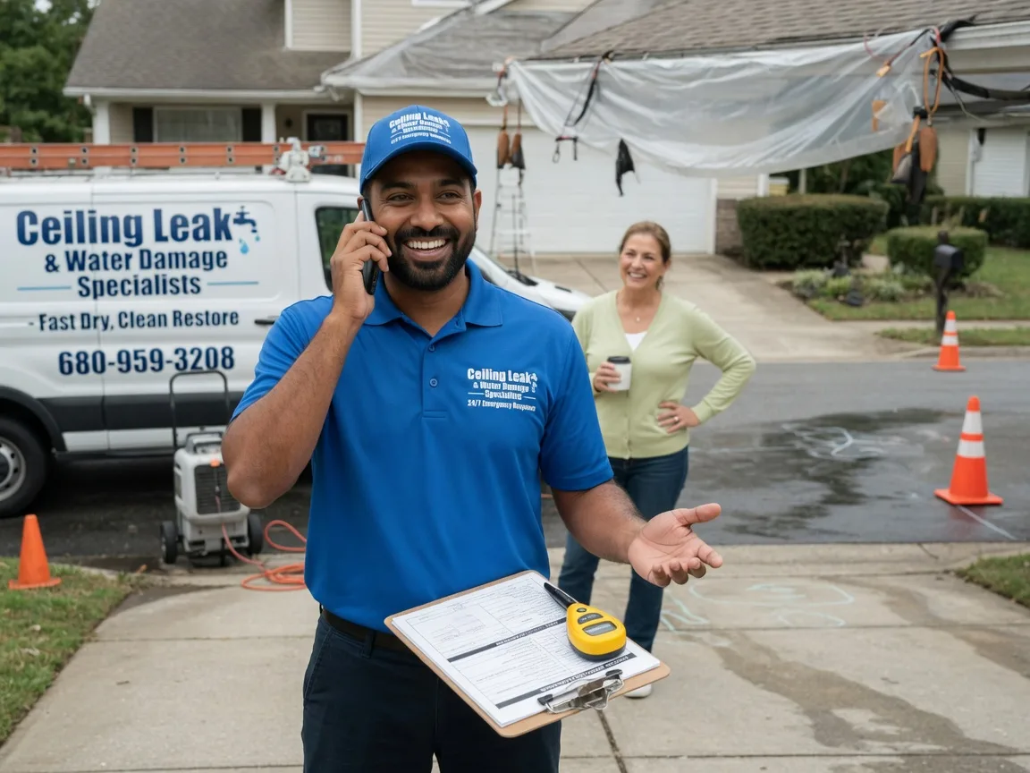 Ceiling Leak Cleanup Red Oak, VA FAQs